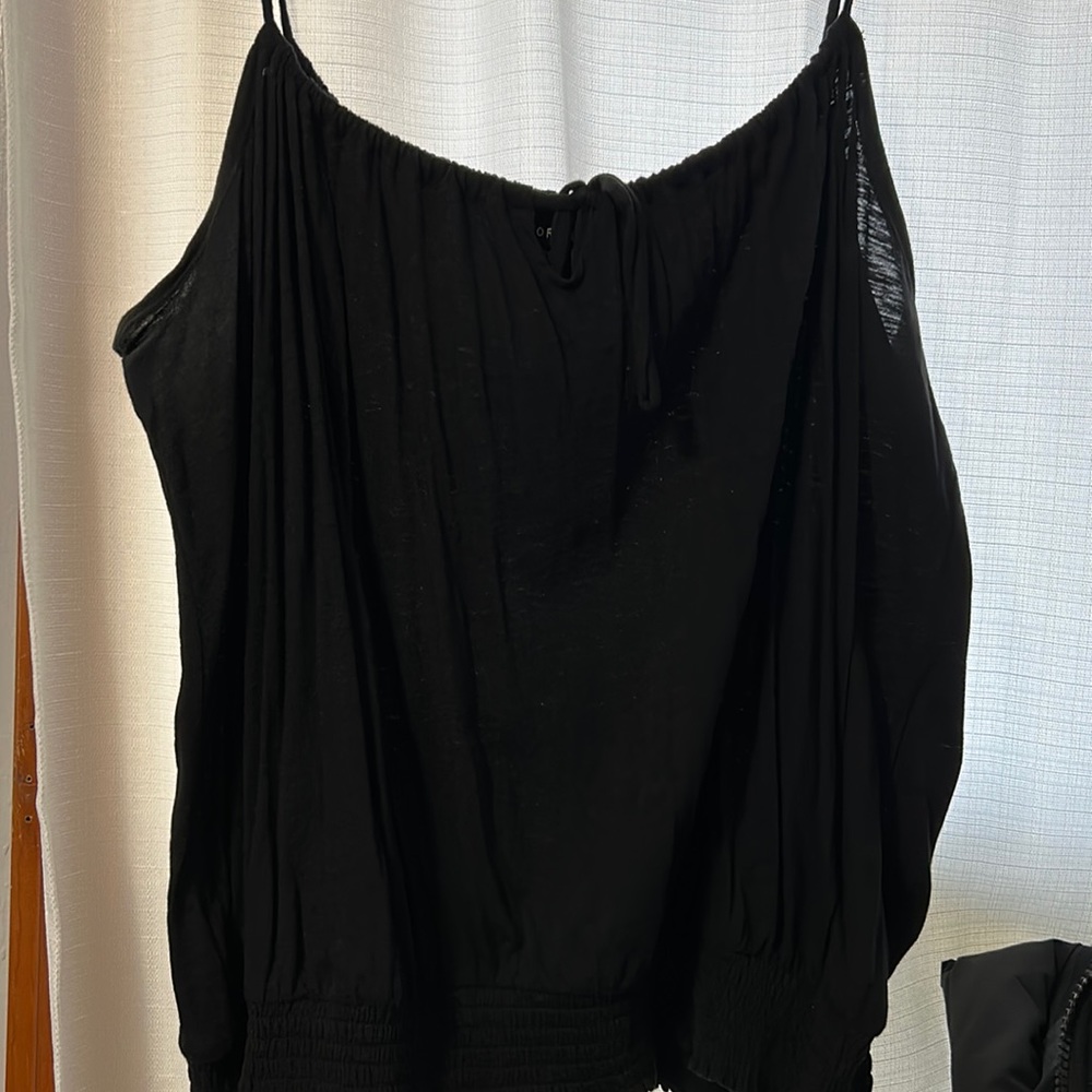 Black smock cami